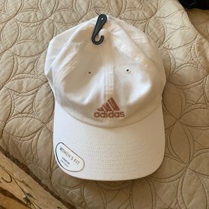 Woman’s Adidas Hat, white with rose gold